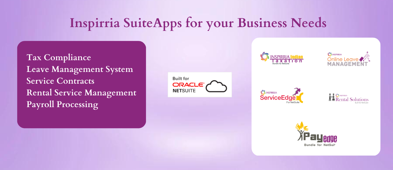 Our range of NetSuite SuiteApps